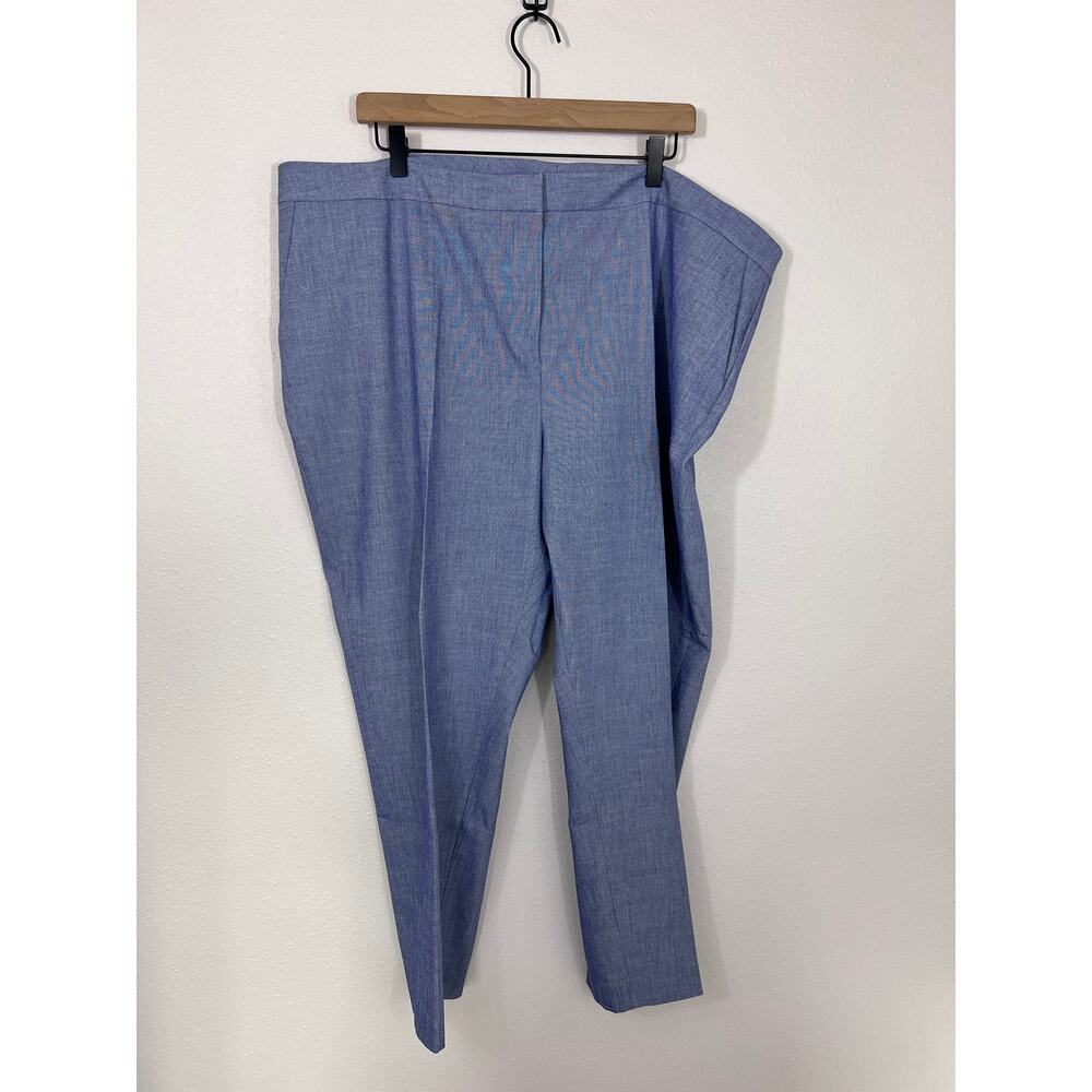 Halogen Chambray Tailored Pants Blue Size 22 NWT